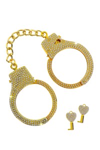 Golden and strass handcuffs