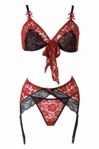 Lingerie - 3-piece set "Bobbi" - Christine - Sexshop Tentations