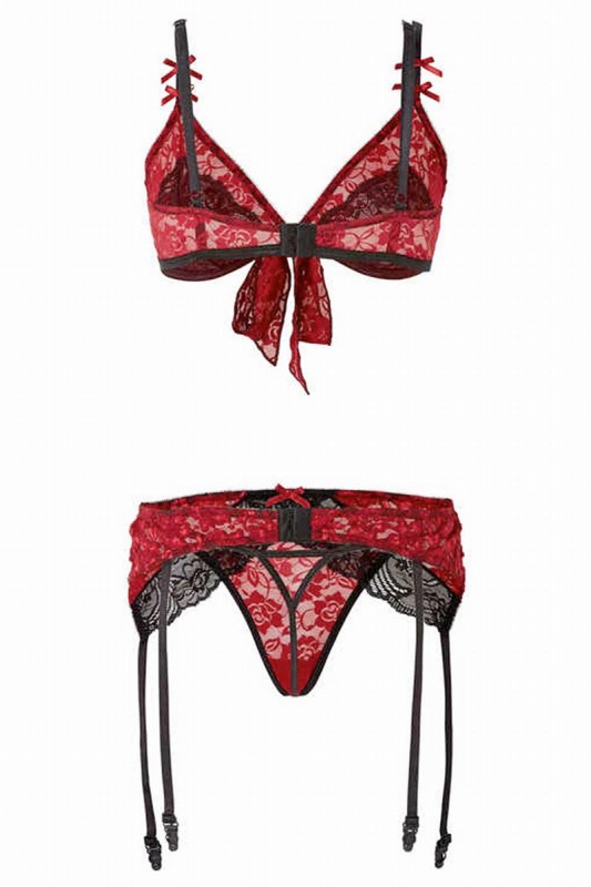 Dessous - 3-teiliges Set "Bobbi" - Christine - Sexshop Tentations