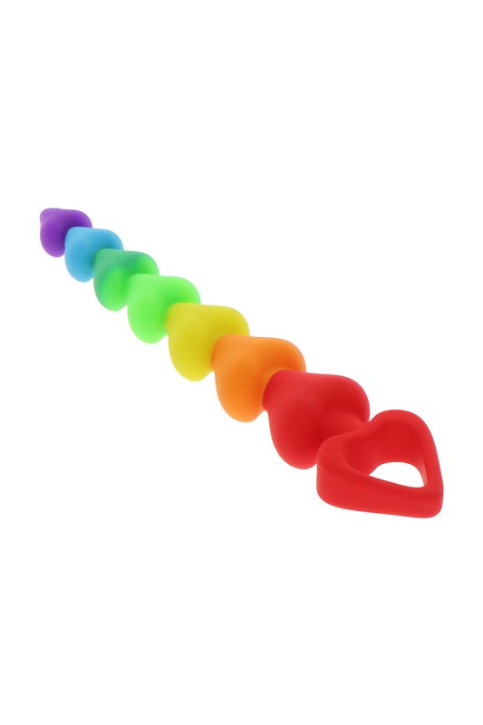 Sextoy - Anal Hat "Rainbow Heart Beads" ToyJoy