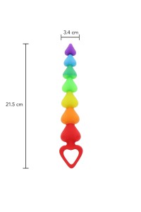 Sextoy - Anal Hat "Rainbow Heart Beads" - ToyJoy