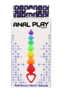 Sextoy - Anal Hat "Rainbow Heart Beads" ToyJoy