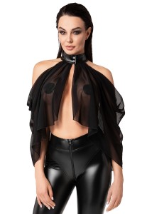 Bolero tulle Opium F349 - Noir Handmade | Online sex shop Tentations