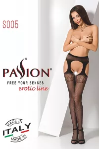 Open tights S005 - Black