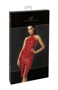 Half-length dress wetlook red Orgia F354 - Noir Handmade | Tentations