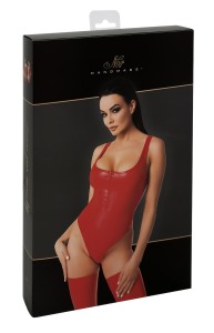 Body wetlook rouge Elysium F352 - Noir Handmade | Tentations Sexshop en ligne