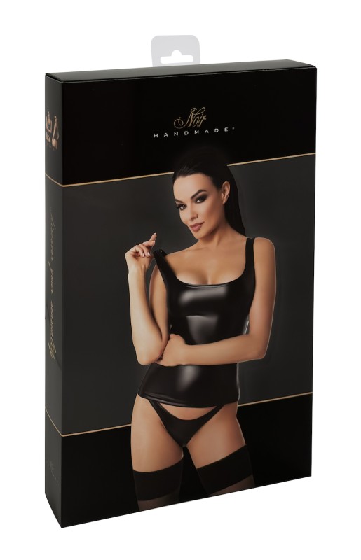 Top serbatoio wetlook Elixir F346 - Noir Handmade | Tentations svizzera