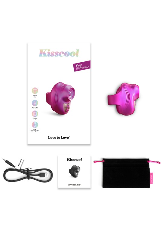 Clitoral stimulator Kisscool fushia - Love to Love | Swiss Sexshop