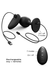 Remotely controlled Vibrating Anal Plug Geisha Plug Infinite L - Dorcel | Tentations