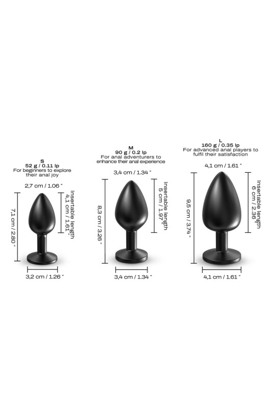 Metal anal plug Onix Plug L - Dorcel | Swiss Sexshop Tentations