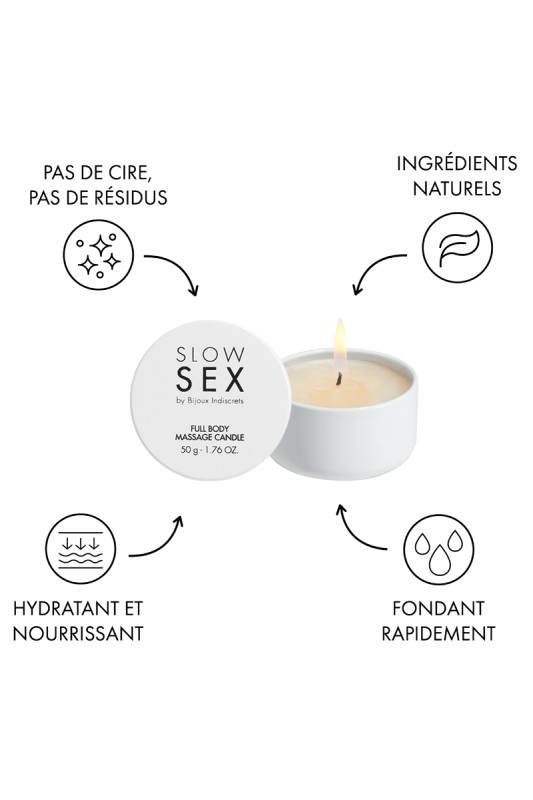 Candela di massaggio del sesso lento 50g - Bijoux Indiscrets | Sex shop svizzero