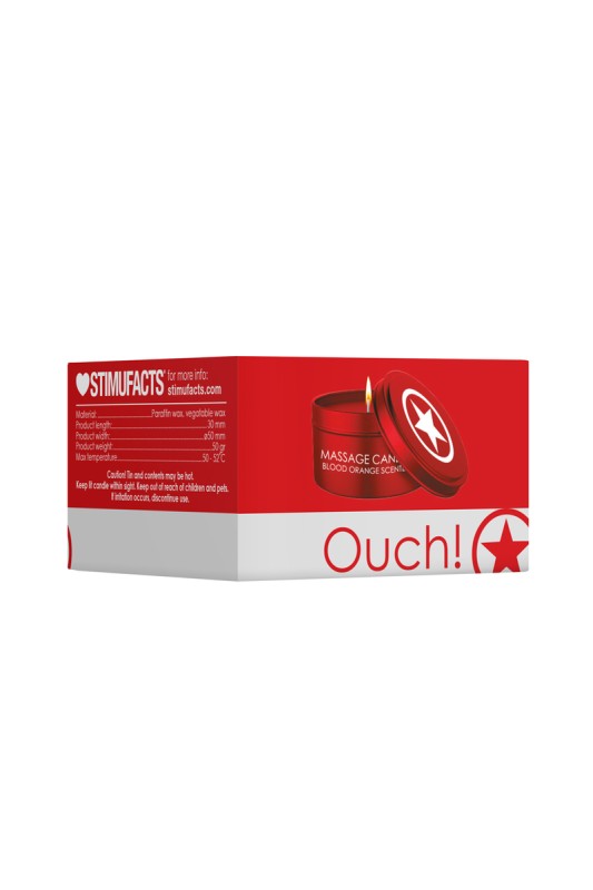 Candela di massaggio del sangue arancione 50g - Ouch! | Sexy shop online