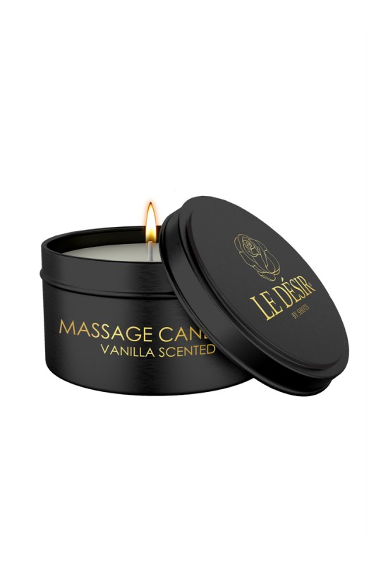 Bougie de massage érotique vanille 100g - Le Désir