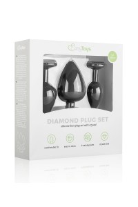 Training kit with 3 black plugs - EasyToys | Tentations.ch