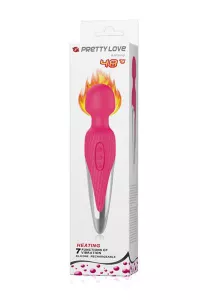 Heated wand vibrator