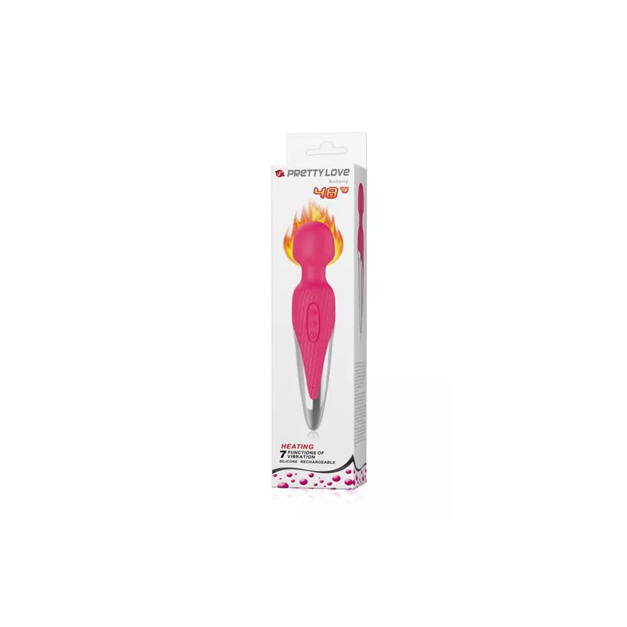 Heated wand vibrator