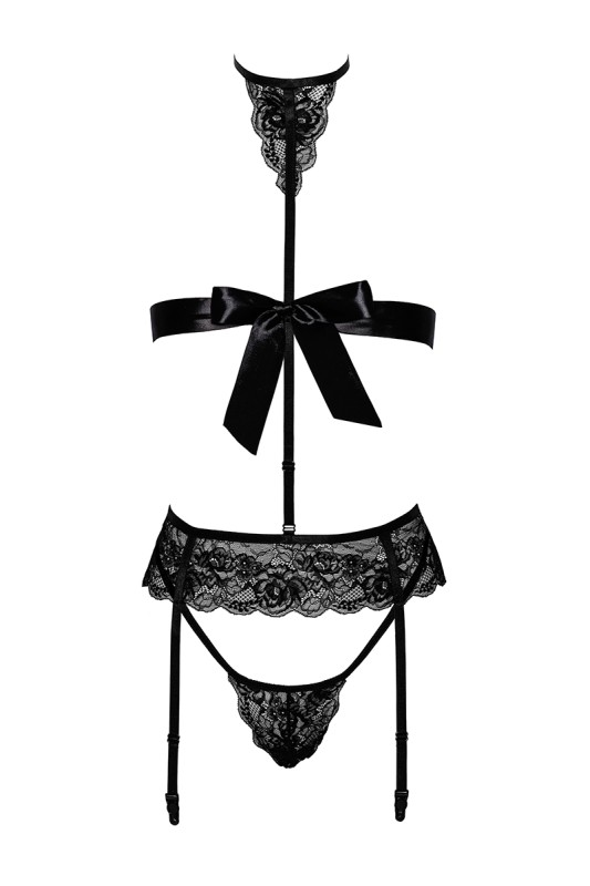 Ensemble Bondage Black Set 4 pièces Kiss 244 - Kissable