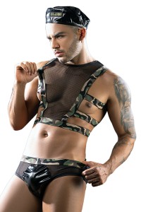 Vestito sexy US Army 3 pezzi