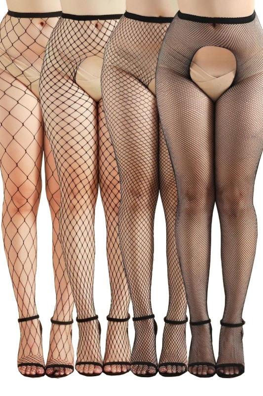 Pack 4 open pantyhose fishnet - J Lingerie | Tentations.ch