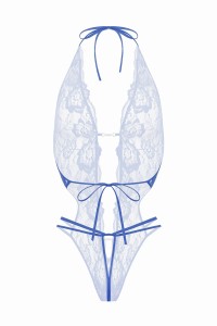 Body string ouvert Renee bleu - Christine