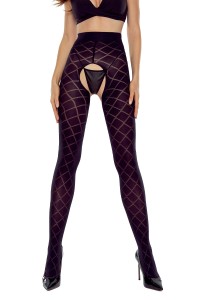 Open tights TI025 40 deniers - black - Passion | Tentations.ch