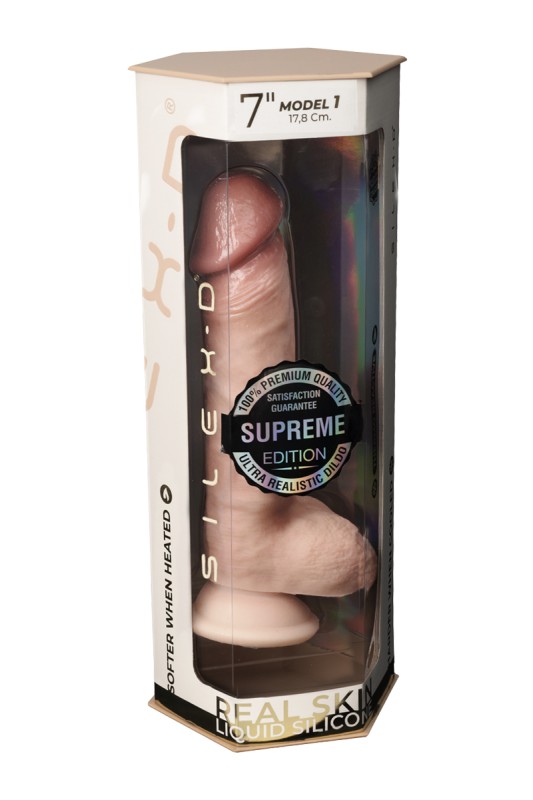 DildoReal Skin Suprème Model 1 flesh 17.8 cm - SilexD