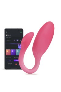 Vibrating egg connected Flamingo Max pink