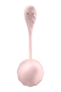 Connected vibrating egg Ribbed Petal pink - Satisfyer