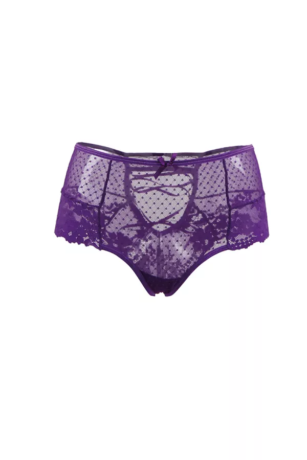 Tanga sexy purple lacing