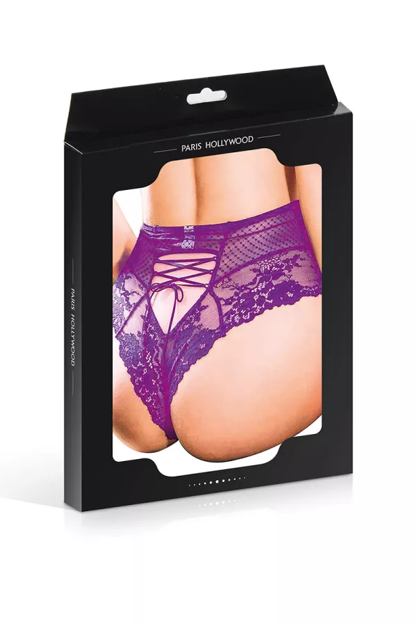 Tanga sexy purple lacing