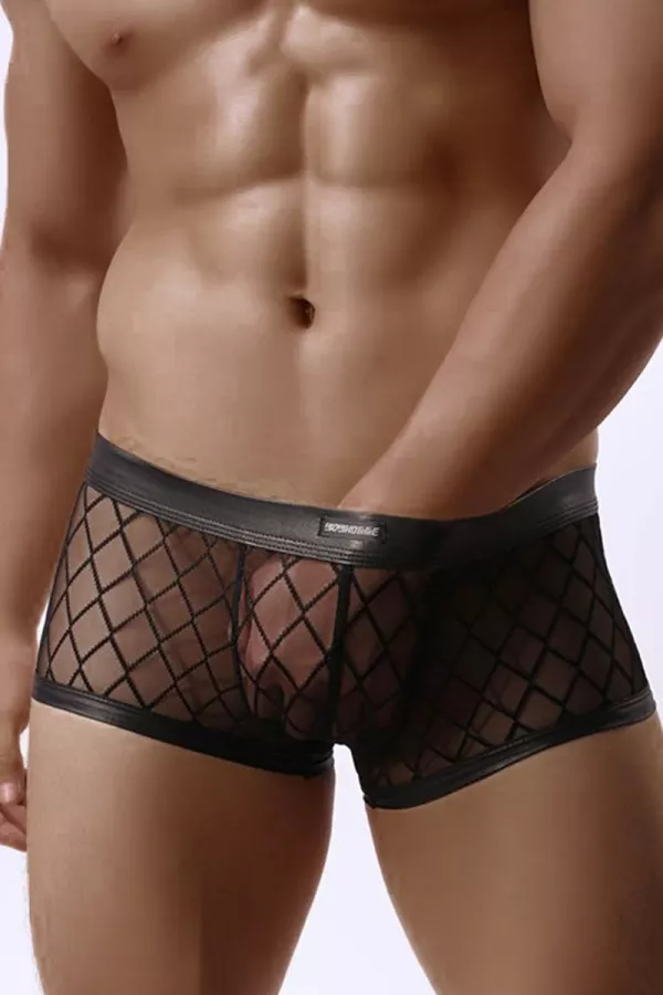 Boxer schwarz transparent