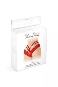 Tanga ouvert Anne - rouge