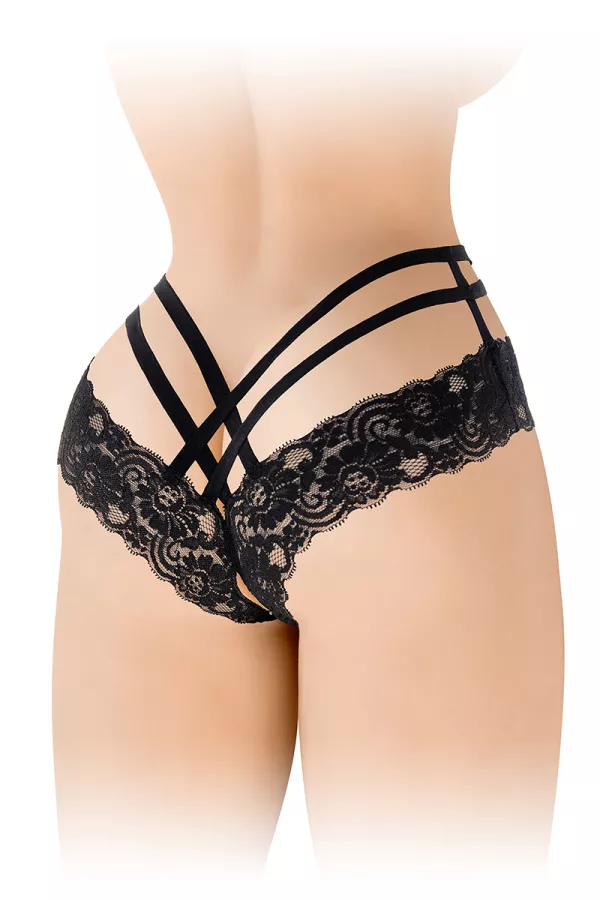 Tanga Open Anne - black