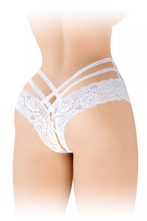 Tanga ouvert Anne - blanc