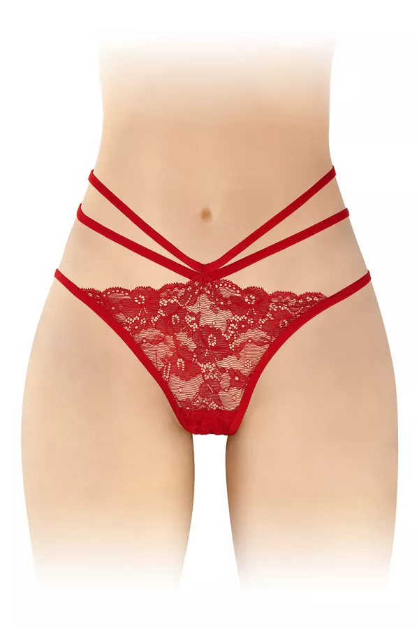 Culotte ouverte  Nadia - rouge