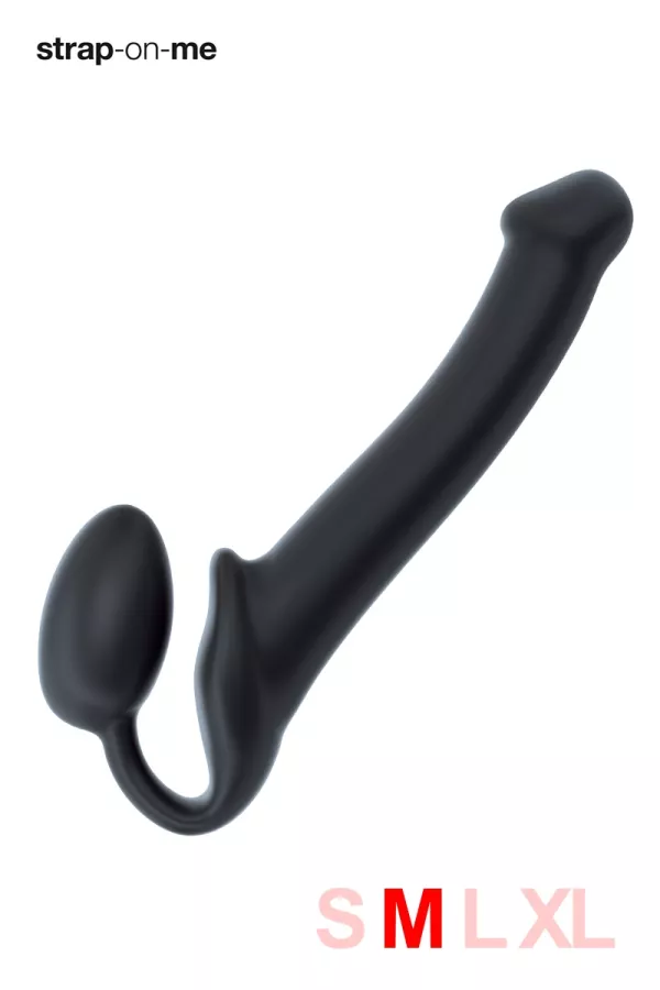 Schwarzer Umschnalldildo M