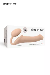 Weiss Strap-on Umschnalldildo L