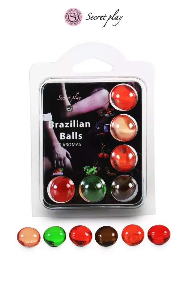 6 Brazilian balls in verschiedenen Geschmacksrichtungen