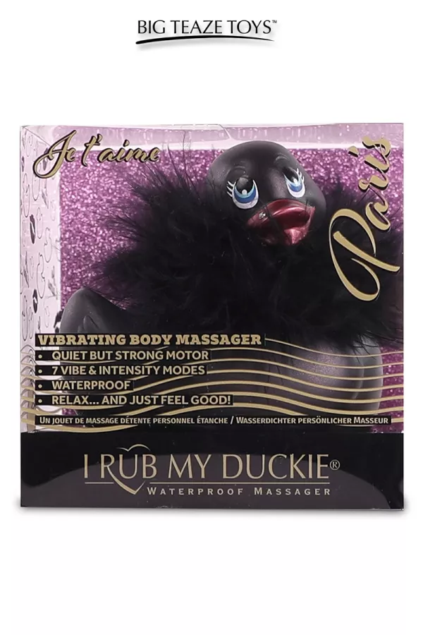 Duckie Paris Mini-Vibrationsente – Schwarz