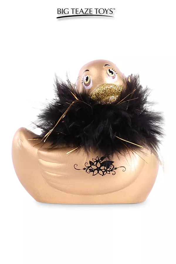 Mini vibrating duck Duckie Paris - golden