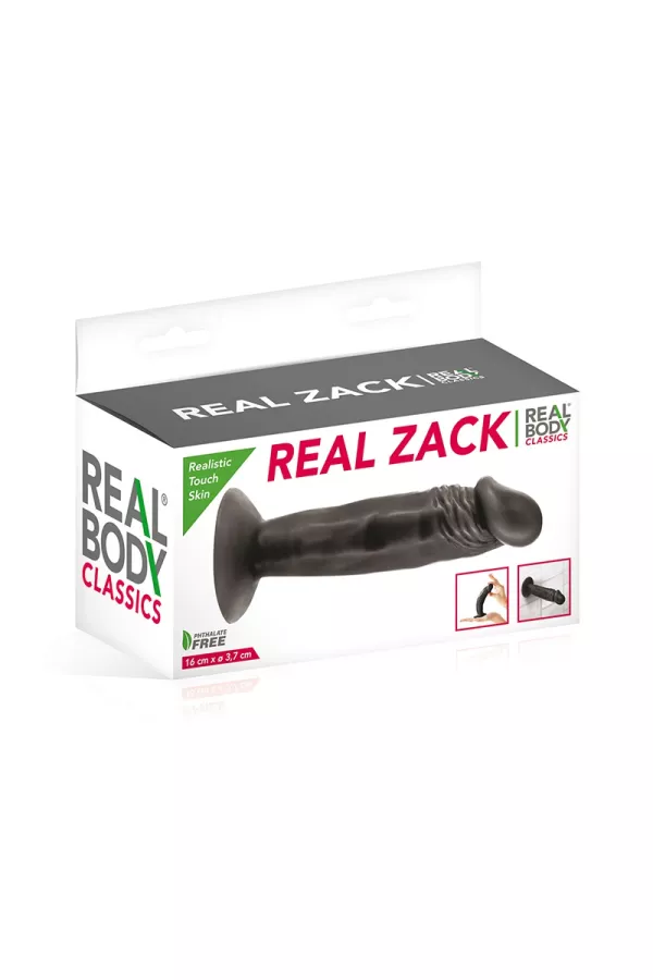 Gode réaliste 16 cm noir - Real Zack