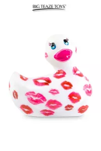 Mini vibrating duck Romance White and pink