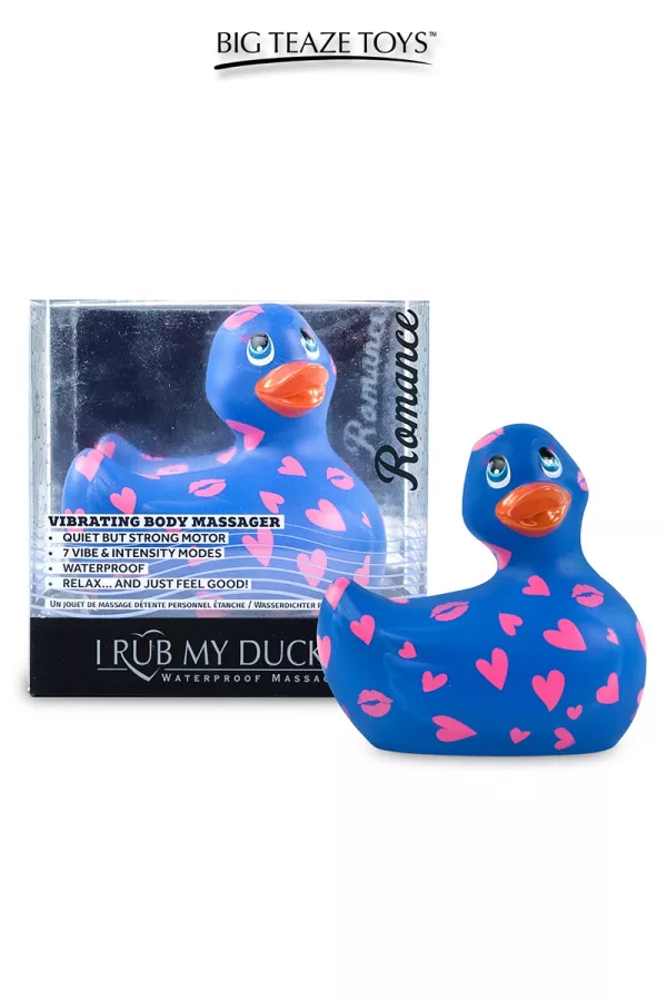 Mini leuchtende Ente Romance Blau und Rosa