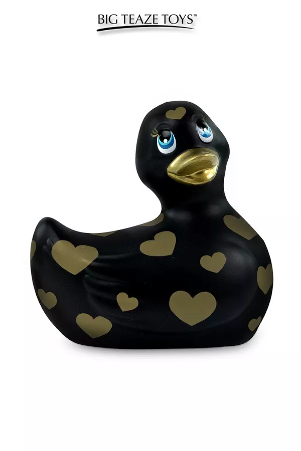 Mini vibrating duck Romance Black and Gold