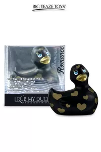 Mini canard vibrant Romance noir et or