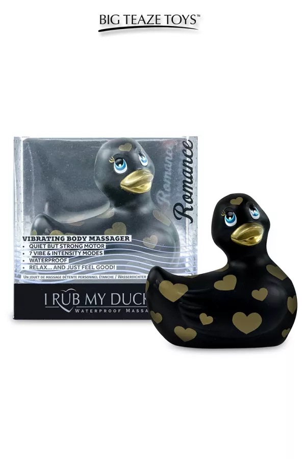 Mini-Ente „Romance“ in Schwarz und Gold