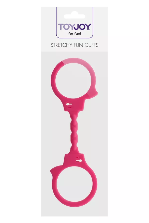 Menottes silicone stretchy - rose