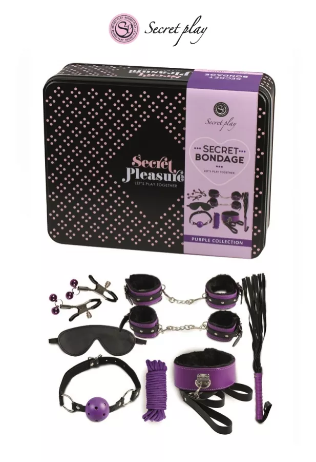 BDSM kit 8 pieces - purple