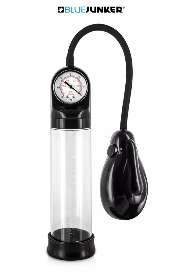 Automatic penis pump with pressure gauge