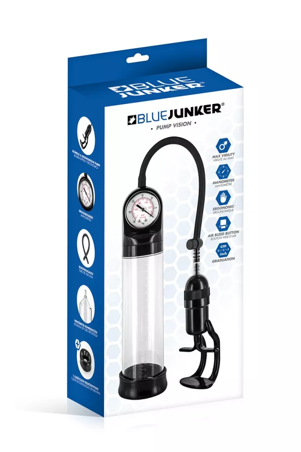 Penis pump with pressure gauge